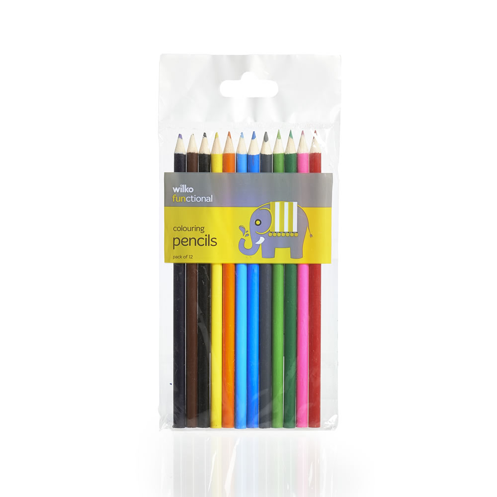 Wilko Functional Colouring Pencils 12 pack Image