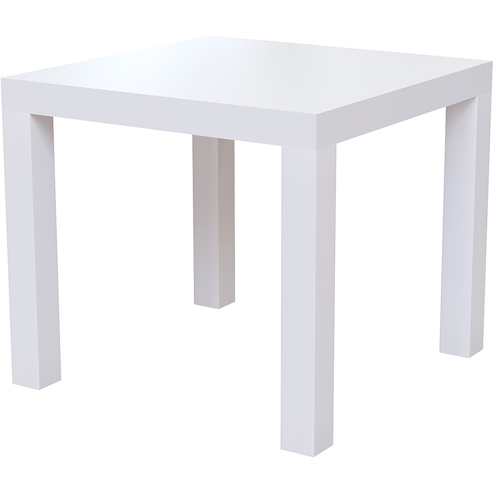 Vida Designs Beeston White Side Table Image 2