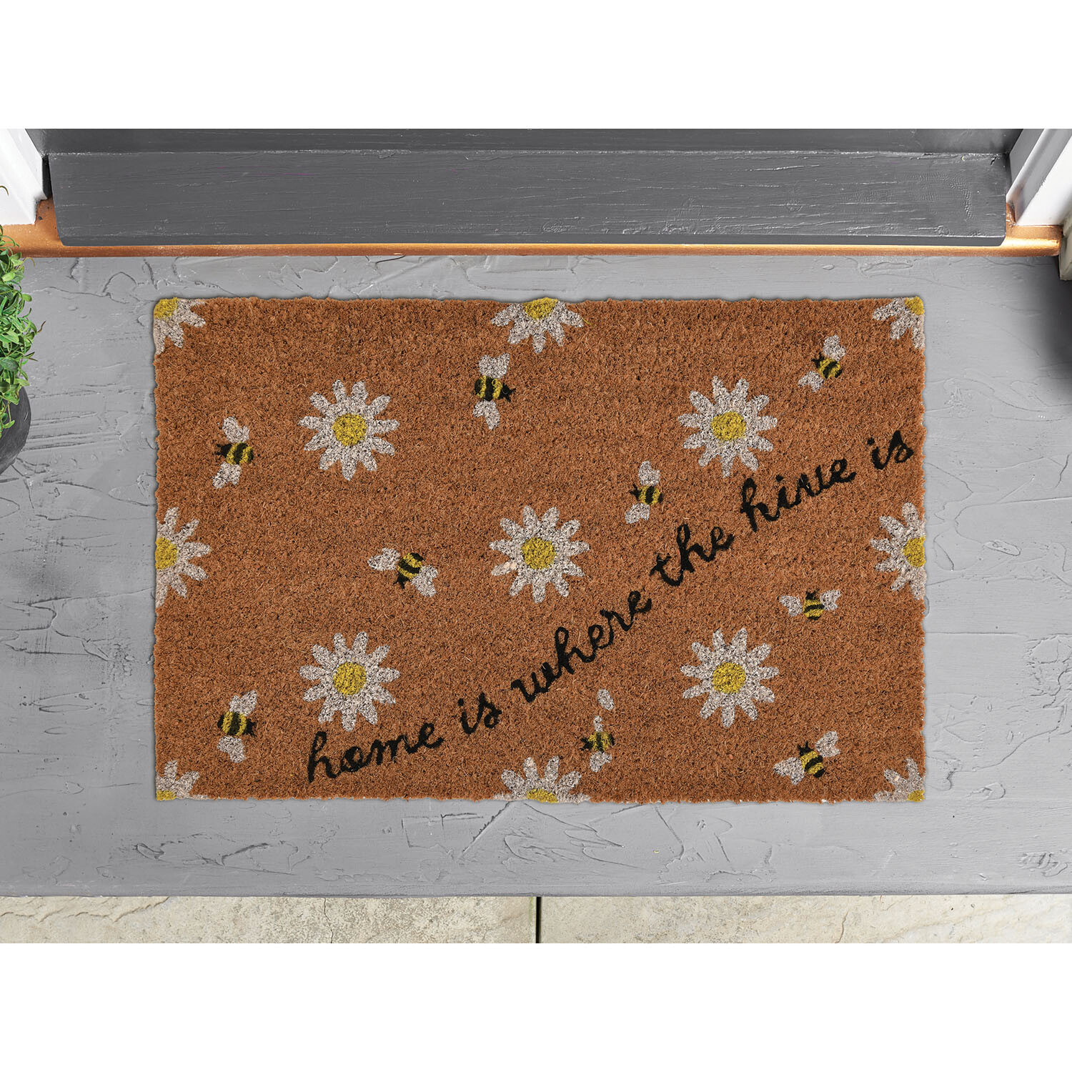 Animal Printed Coir Mat - Brown Image 3