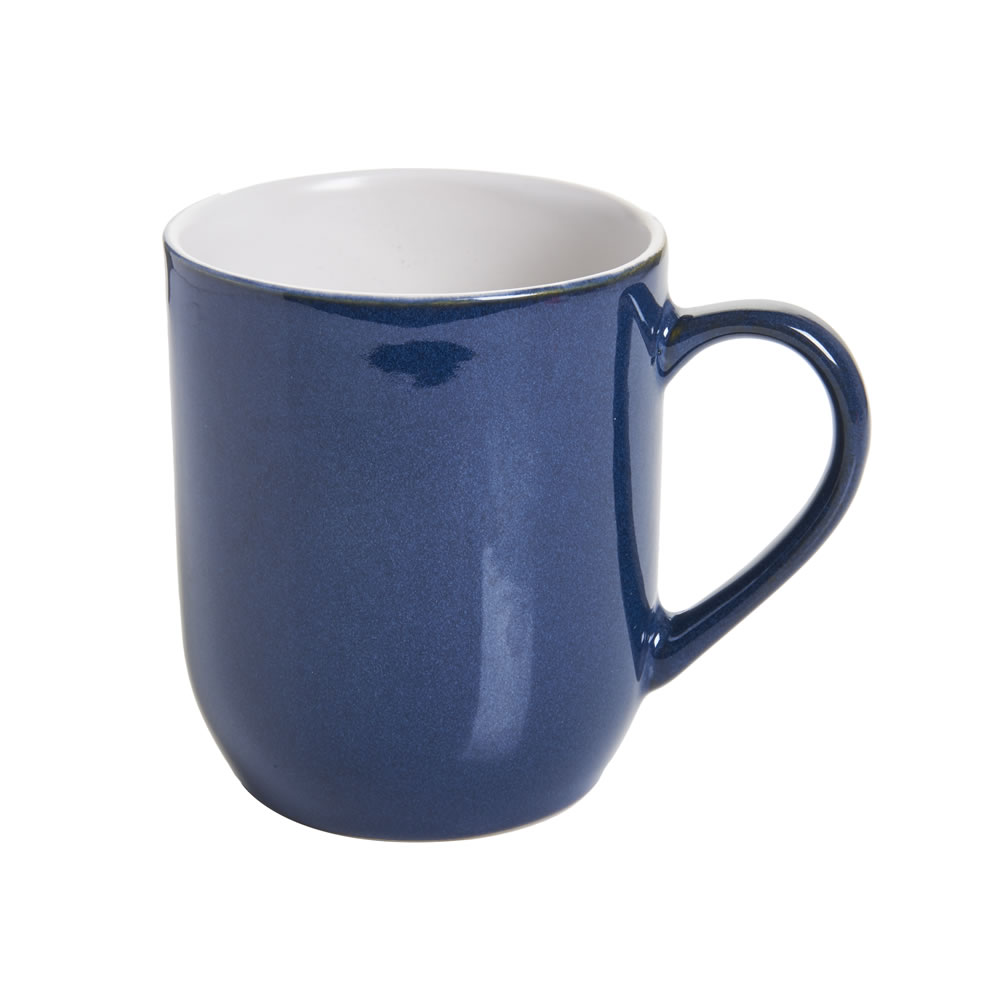 Wilko Dark Blue Reactive Glazed Mug Image 1