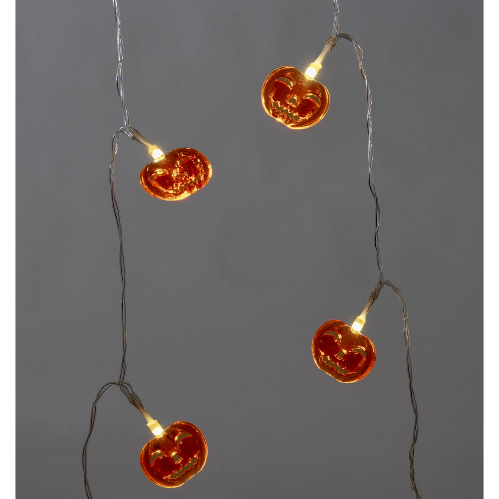 Wilko Halloween Pumpkin Lights 10 Pack Wilko
