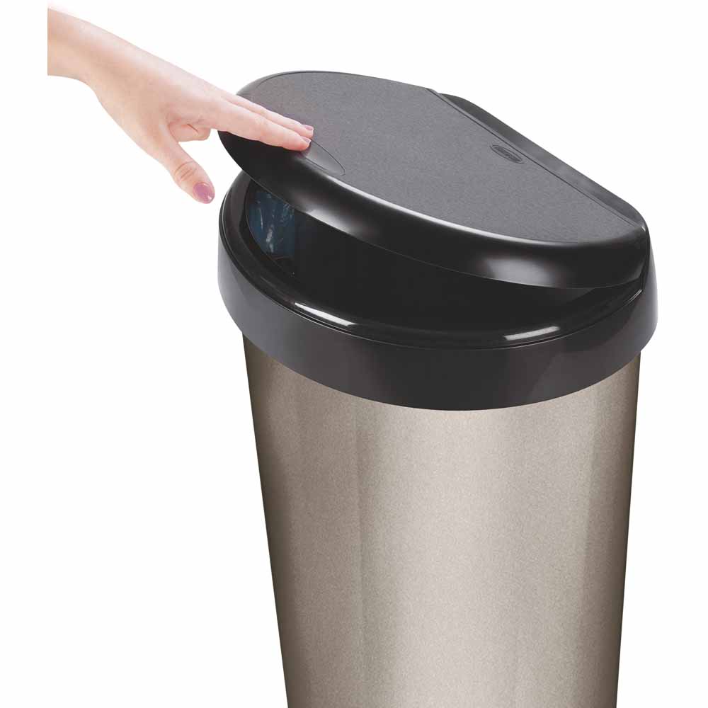 Moda Silver Touch Top Bin 42L Wilko