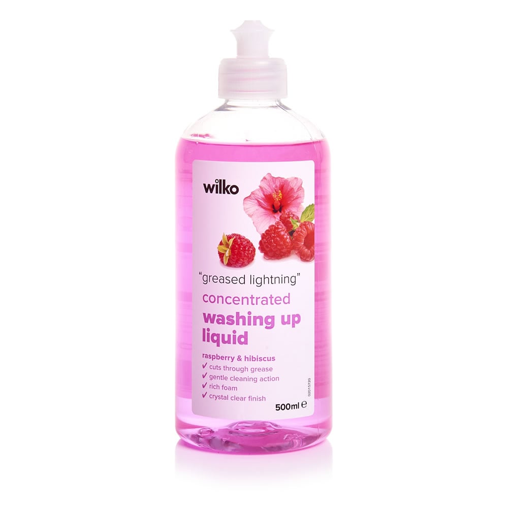 Wilko Raspberry and Hibiscus Washing Up Liquid 500ml Image