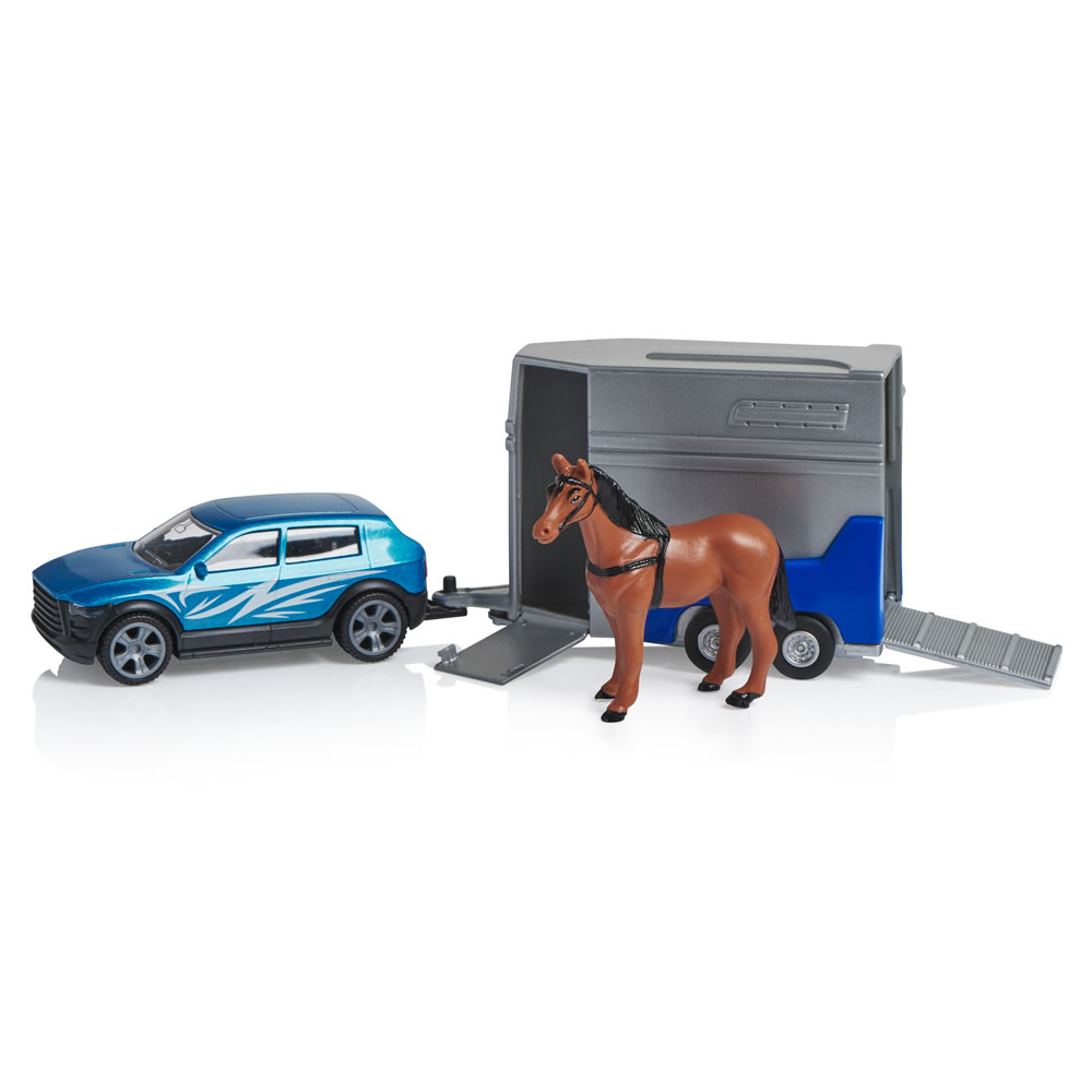 Wilko Roadsters Diecast 4x4 and Horsebox Trailer Assortment Image 1