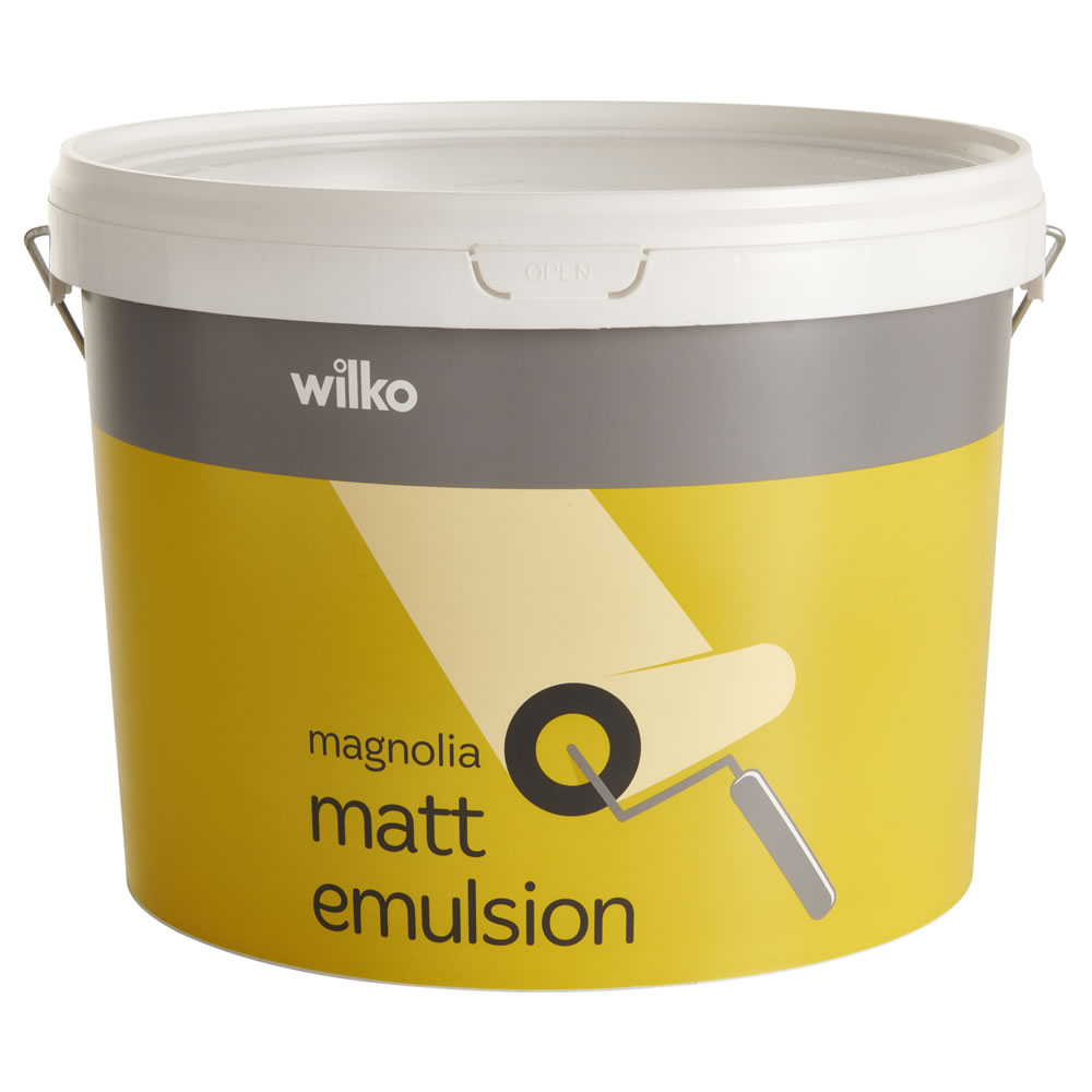 Wilko Walls and Ceilings Magnolia Matt Emulsion Paint 10L Image 2