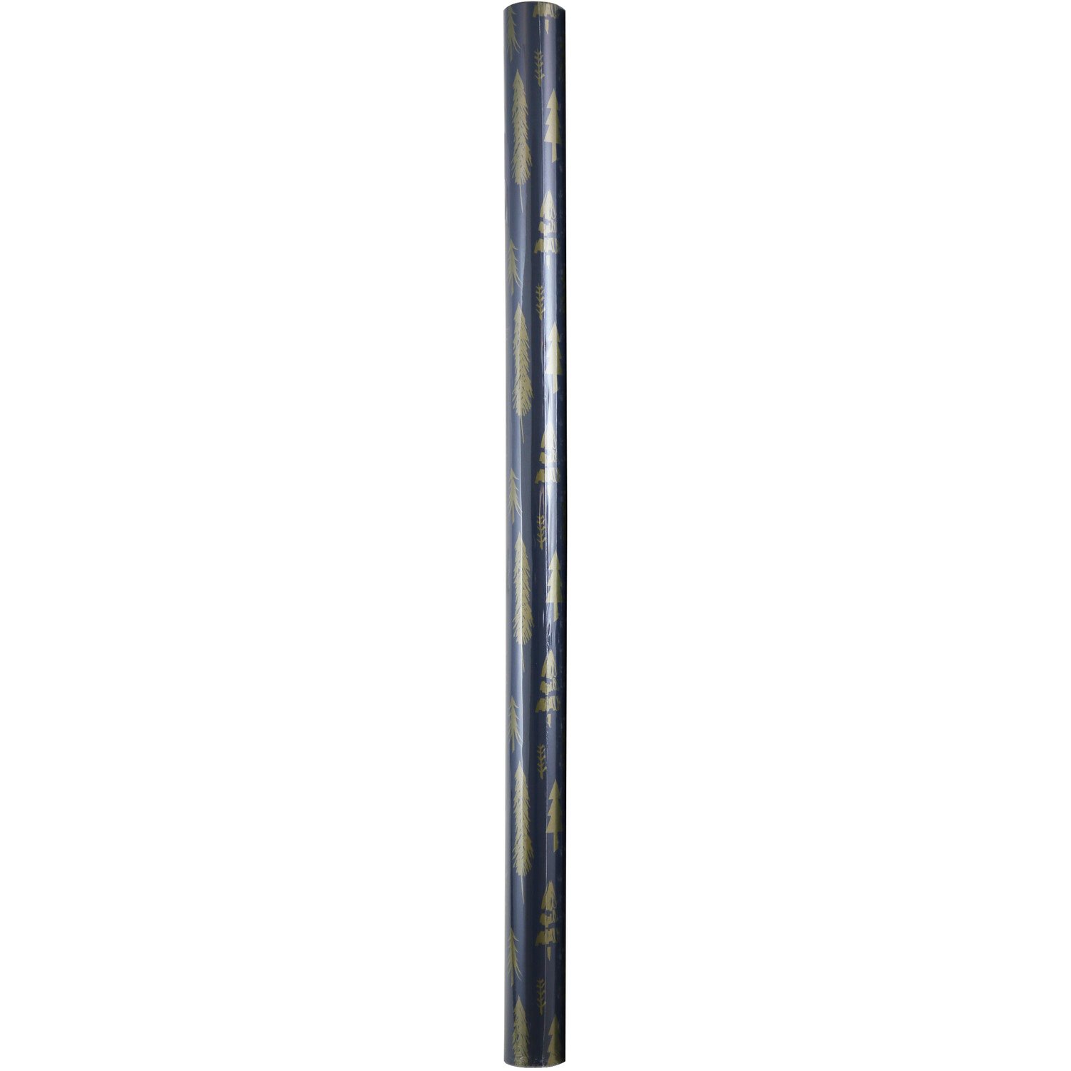 Deluxe Gift Wrap 4m - Black & Gold Image 2
