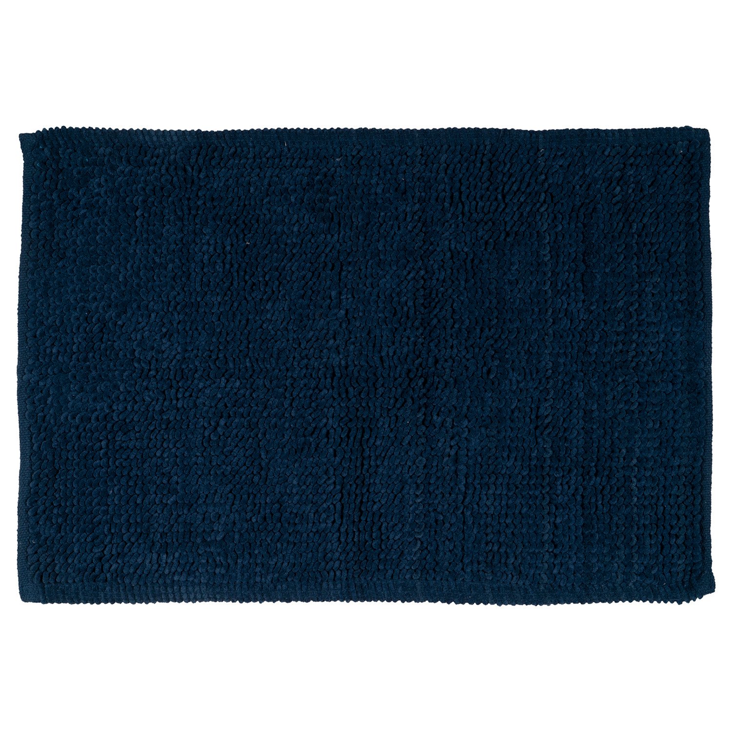 Navy Bobble Cotton Bath Mat 50 x 80cm Image 1