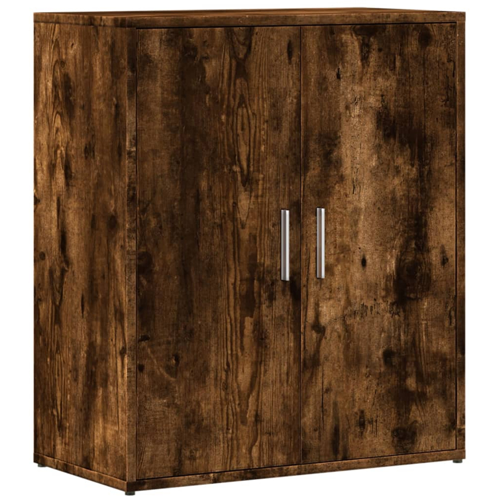 vidaXL 2 Door Smoked Oak Sideboard Set of 2 Image 3
