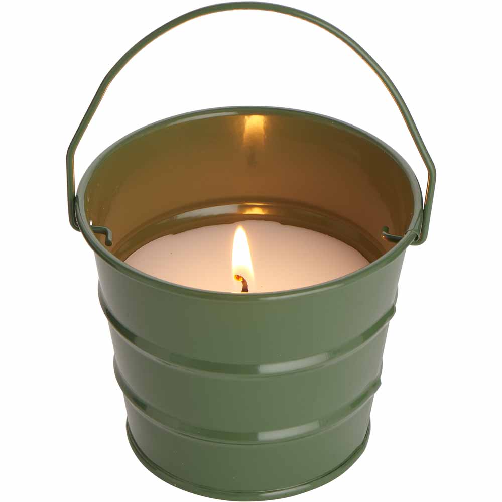 Wilko Bucket Citronella Candle 3pk Image 7