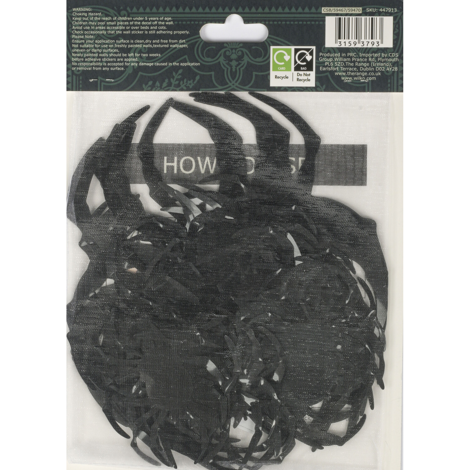 Pack of 30 3D Halloween Wall Decorations Image 2