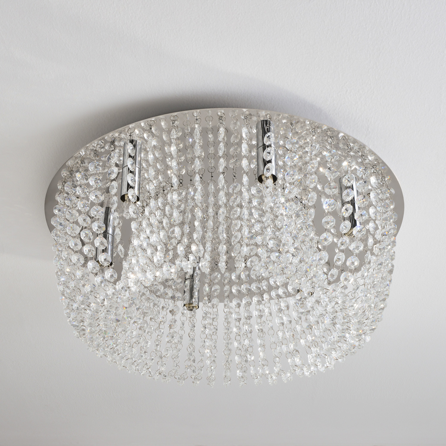 Elegance Crystal Jewelled 6 Light Ceiling Fitting Image 6
