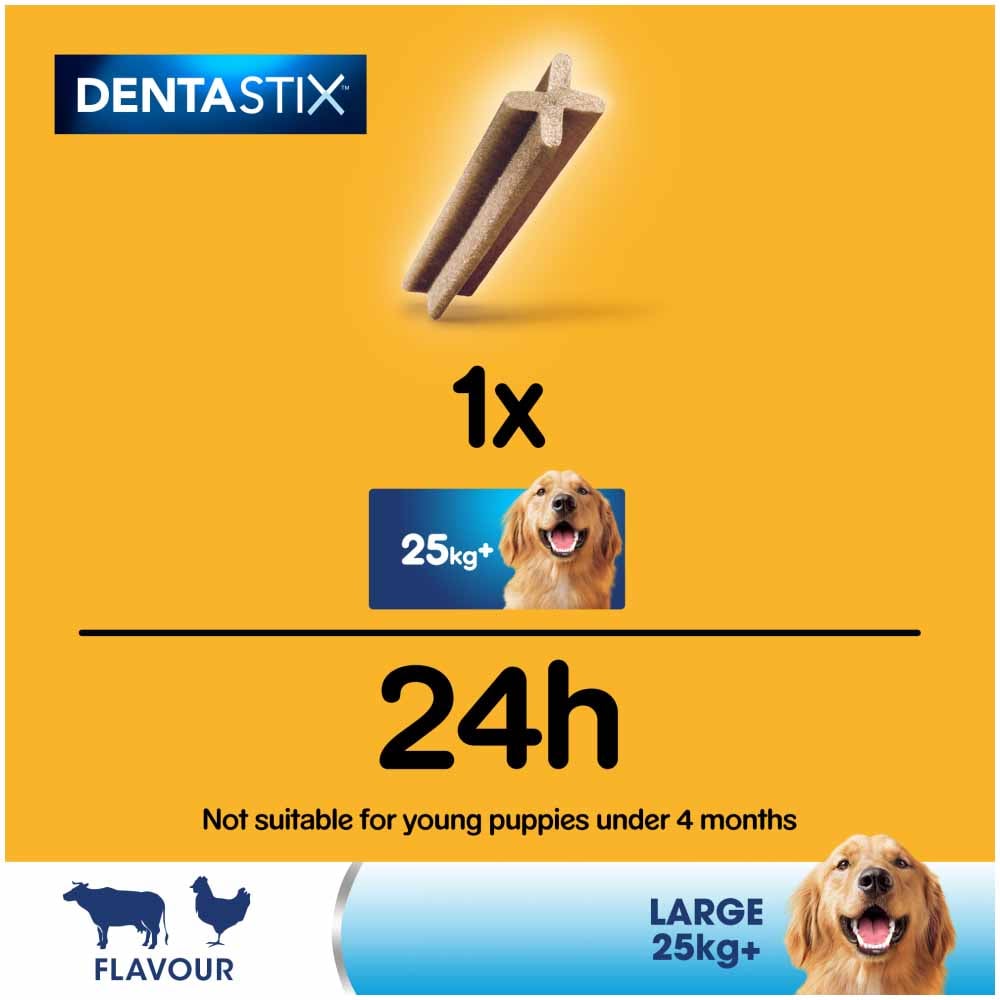 Pedigree Dentastix Daily Adult Large Dog Treats 810g Case of 4 x 21 Pack Image 8