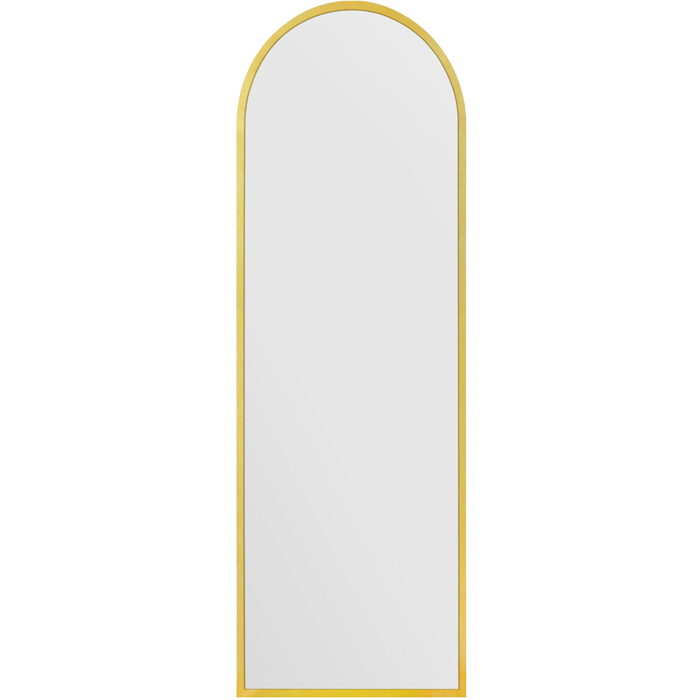 The Arcus Gold Arched Leaner Wall Mirror 180 x 60cm Image 1