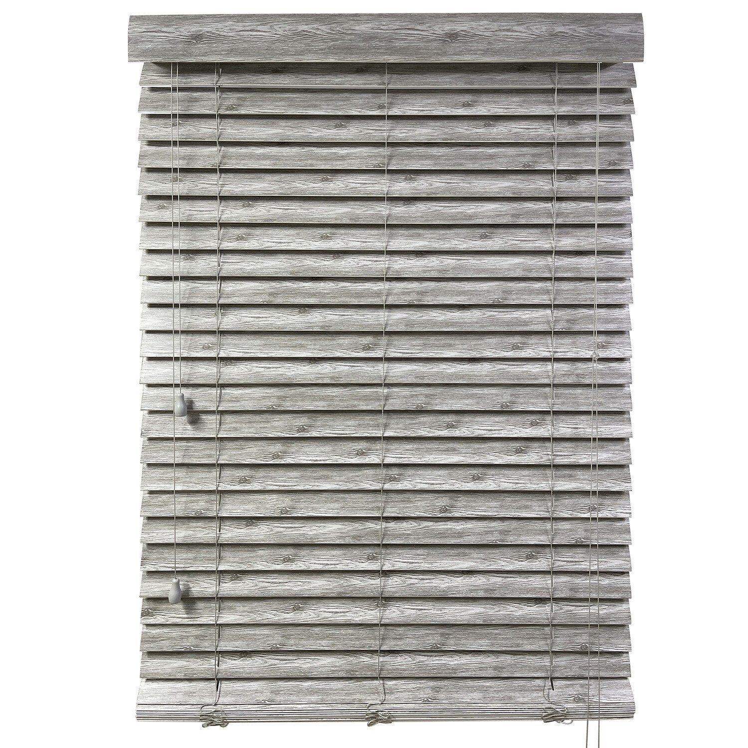 Wood Effect Venetian Blind 50mm - Chelsea Grey / 90cm Image