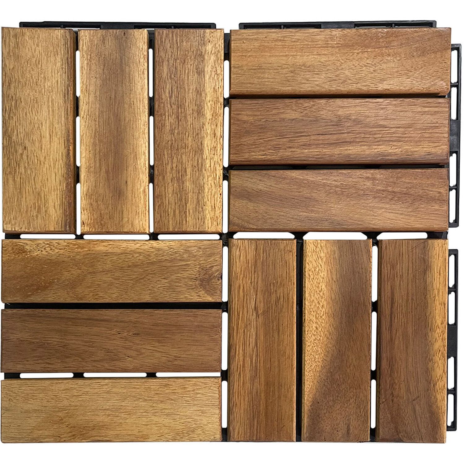 Acacia Decking Tiles - Brown Image