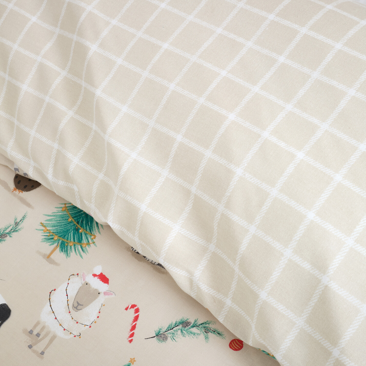 Christmas Farm Duvet Set - Natural / King Image 4