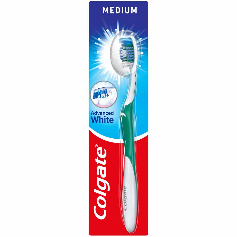 Colgate Advanced White Medium Toothbrush Image 1