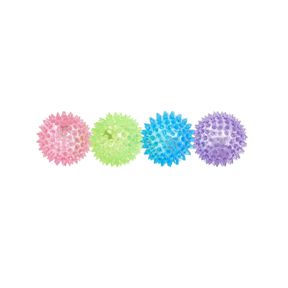 Single Wilko Play Spikey Light Up Ball in Assorted styles Image 1