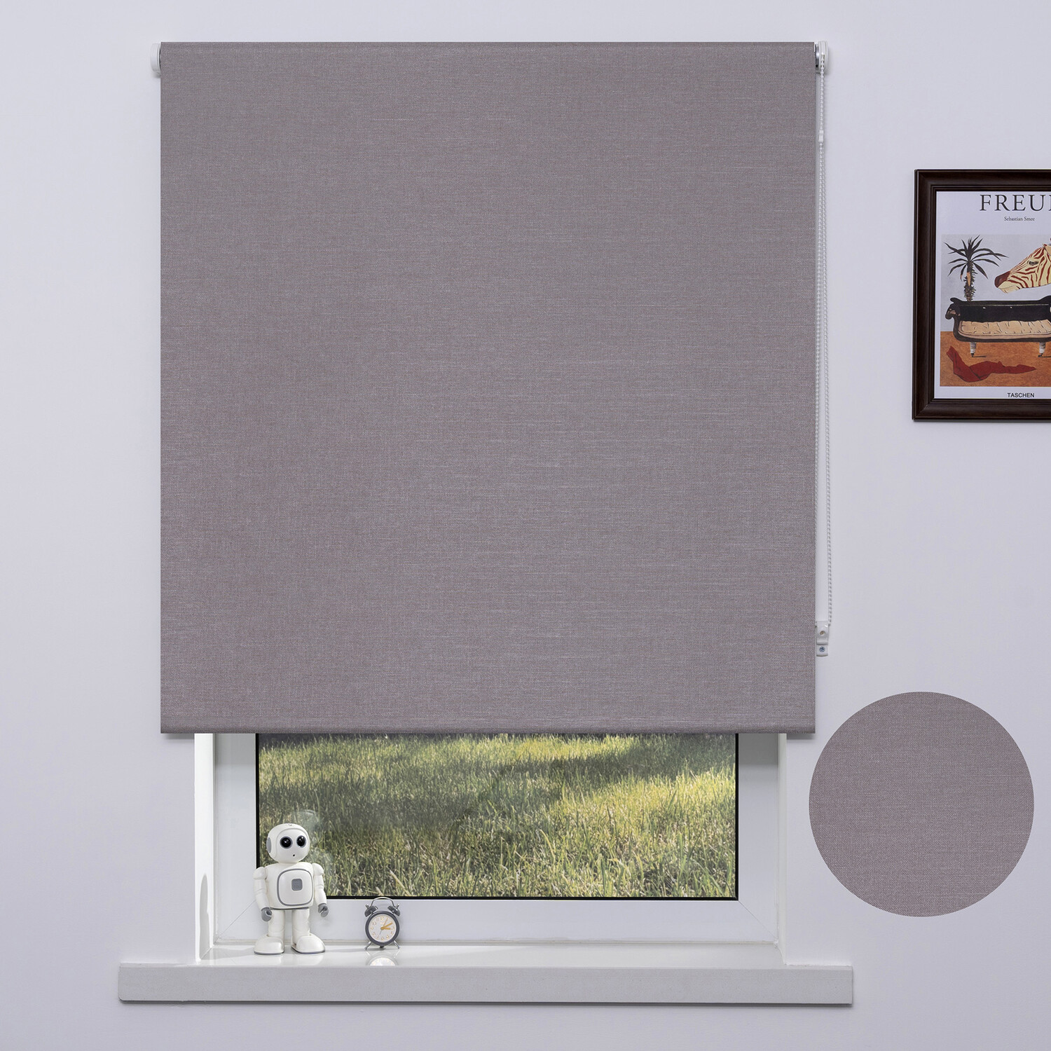 Trends Textured Blackout Blinds - Sand / 90cm Image 2