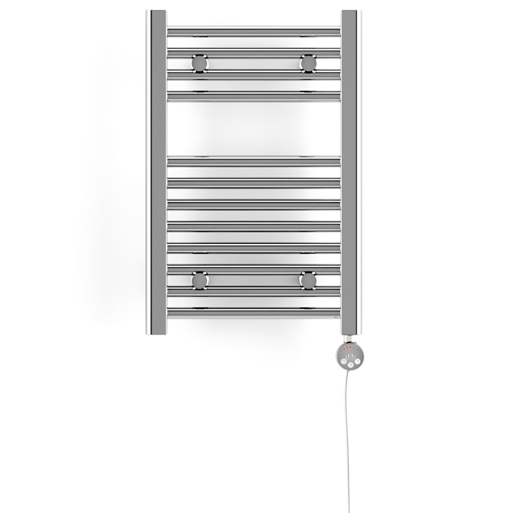 Terma Leo E 409BTU Chrome Electric Variable Temperature Towel Rail 600 x 400mm Image 3