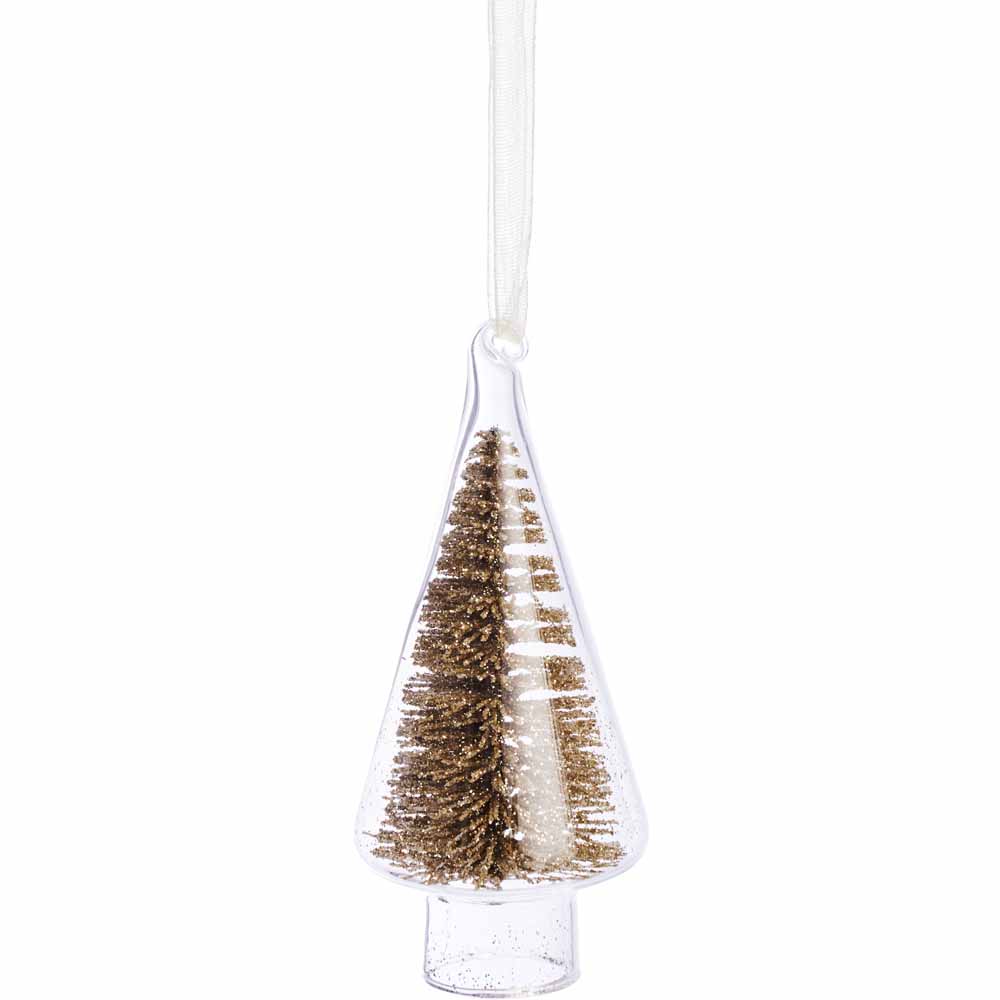 Wilko Luxe Sparkle Encapsulated Tree Christmas Decoration ...