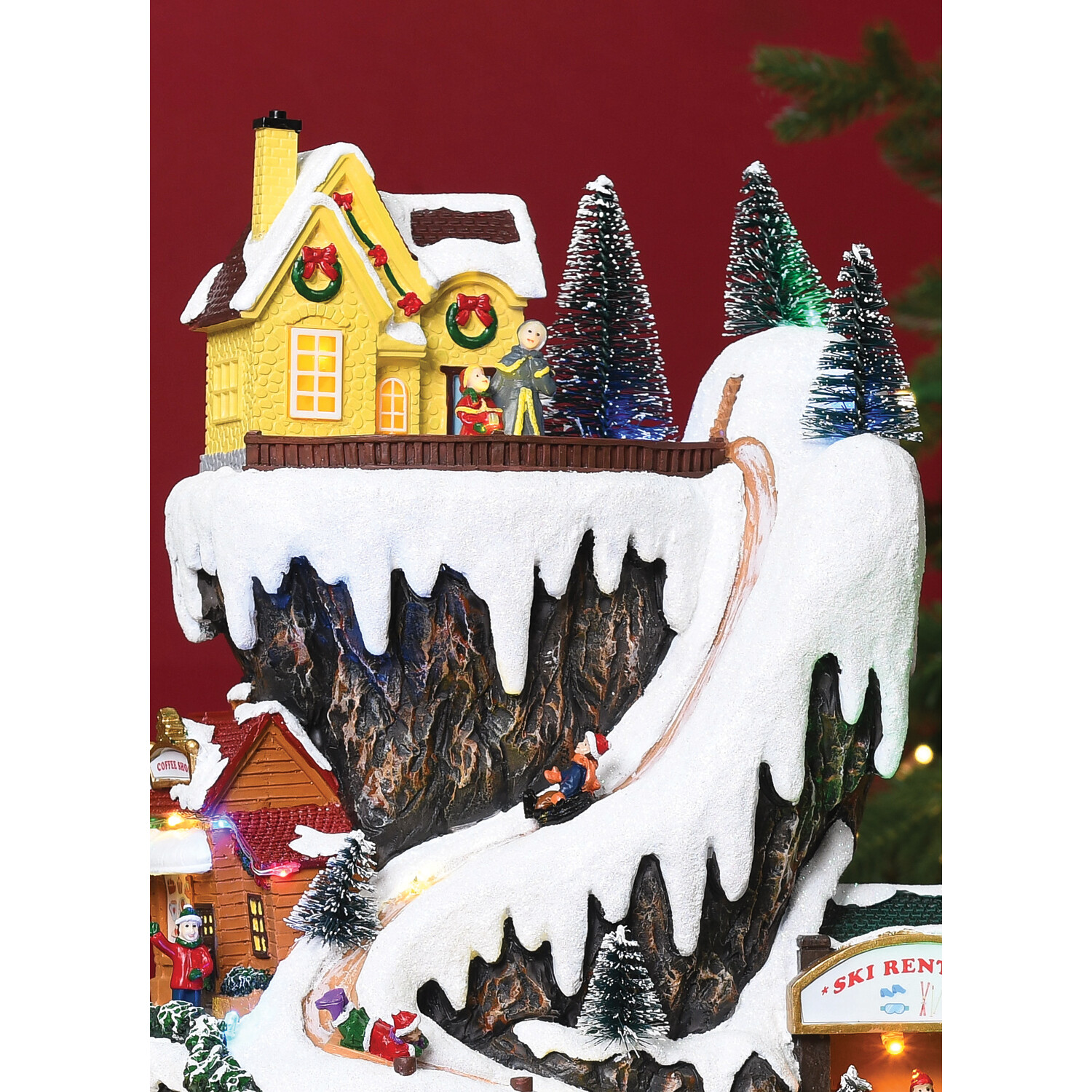 Christmas LED Ski Resort - Multicolour Image 2