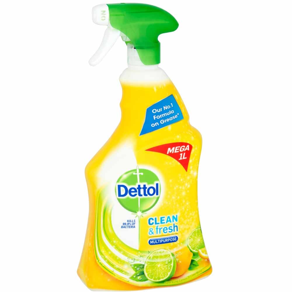 Dettol Power and Fresh Lemon and Lime Burst Multi Purpose Spray 1L Image 3