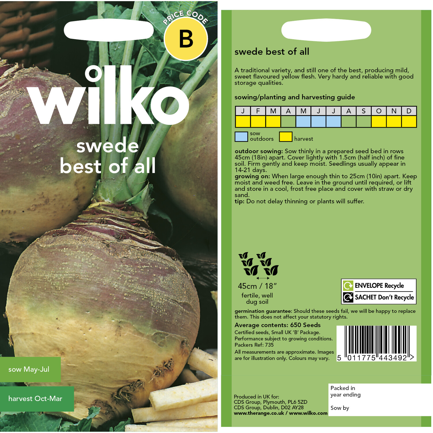 Wilko Swede Best of All Seeds Image 3