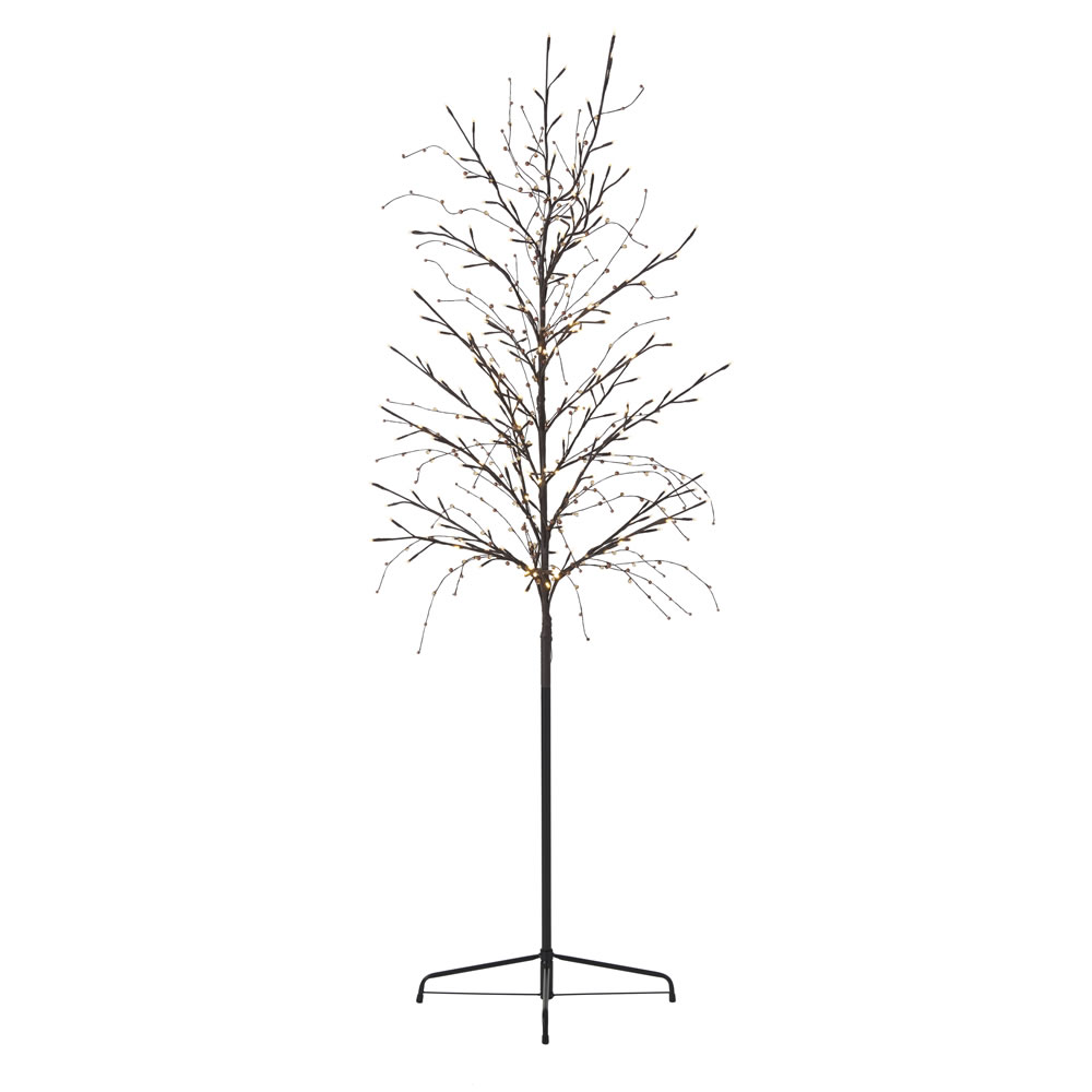Wilko 6ft Pearl Brown Christmas Twig Tree Wilko
