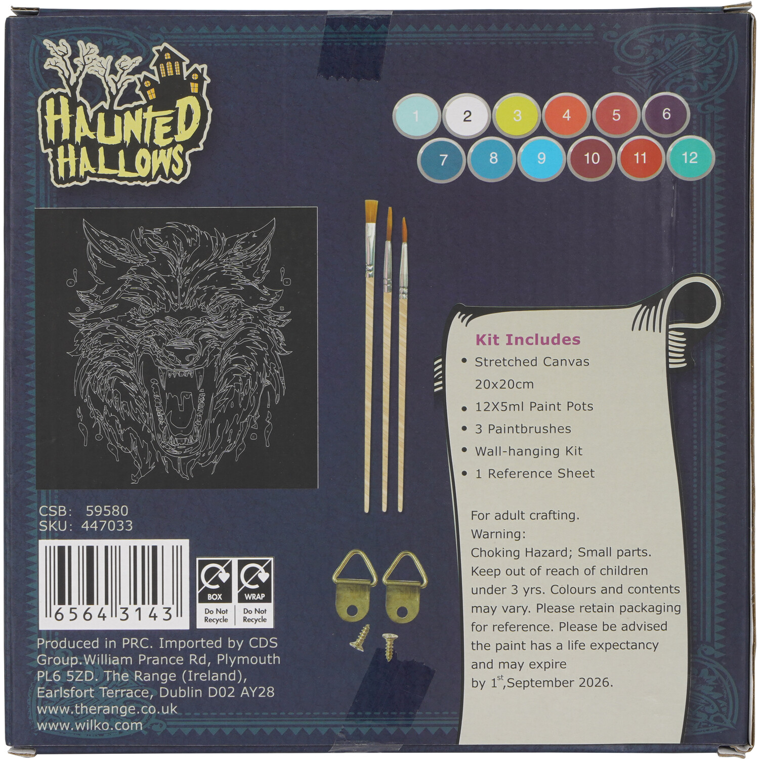 Halloween Spooky Paint By Numbers Kit Image 2