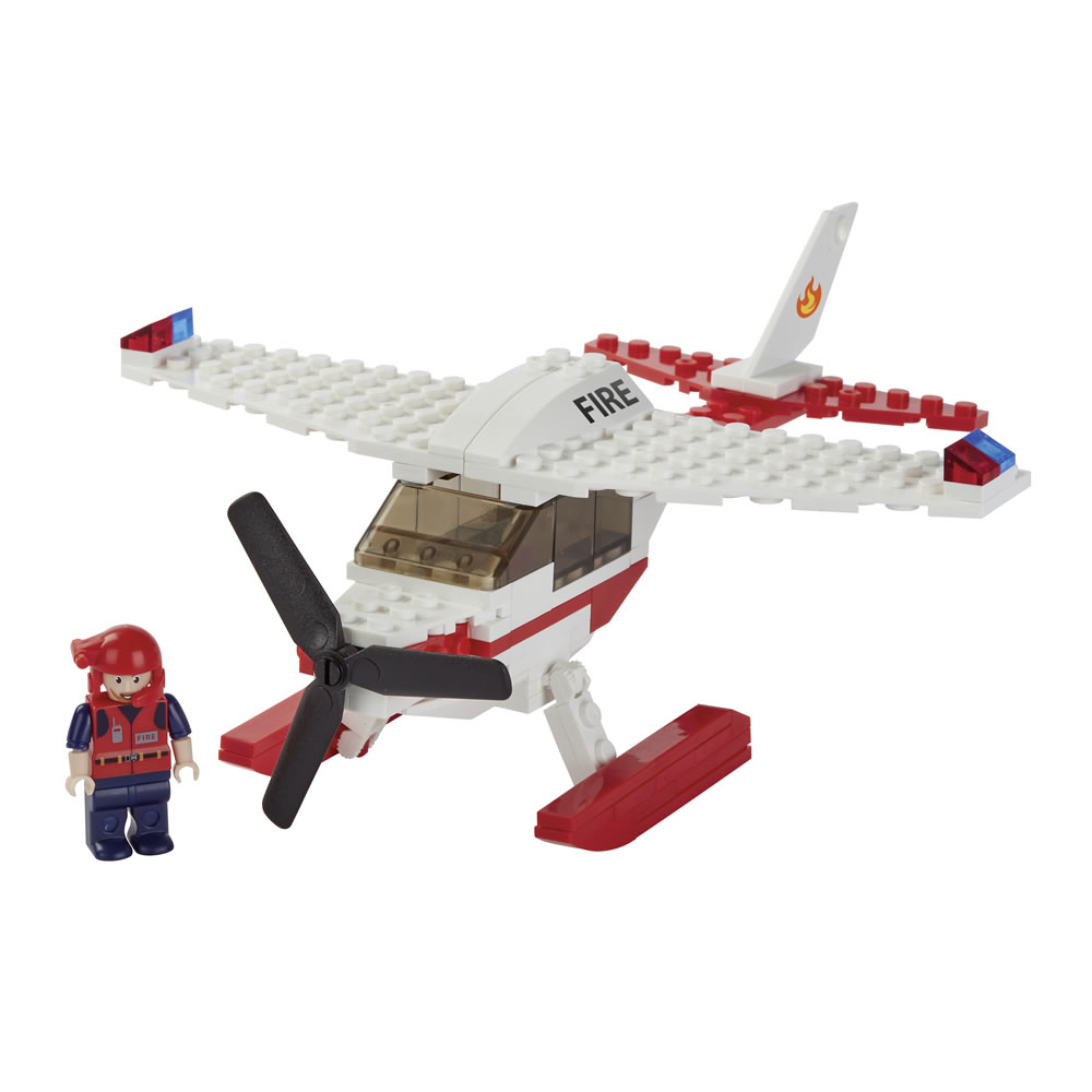 Wilko Blox Fire Sea Plane Small Set Image 1
