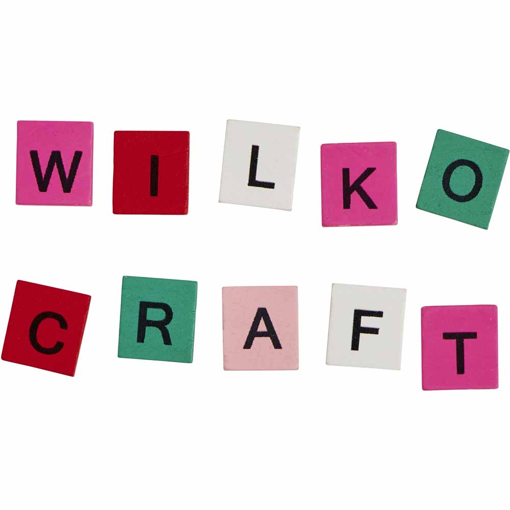 Wilko Patterned Alphabet Toppers 100 pack Image 1