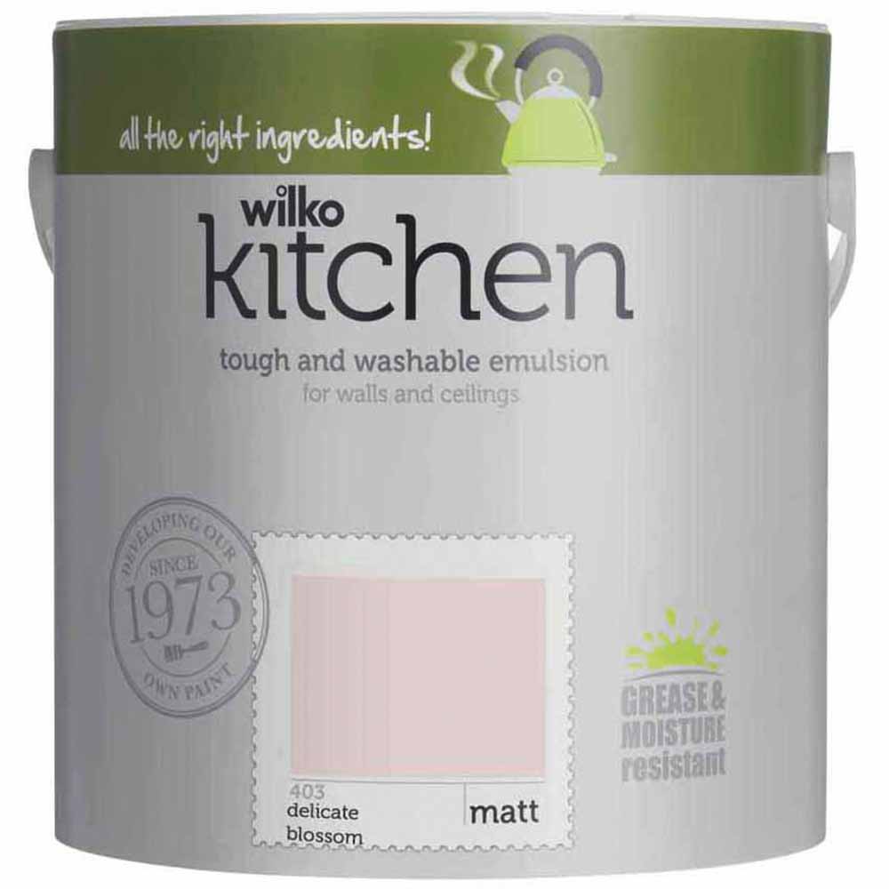 Wilko Kitchen Delicate Blossom Matt Emulsion Paint 2.5L Image 1