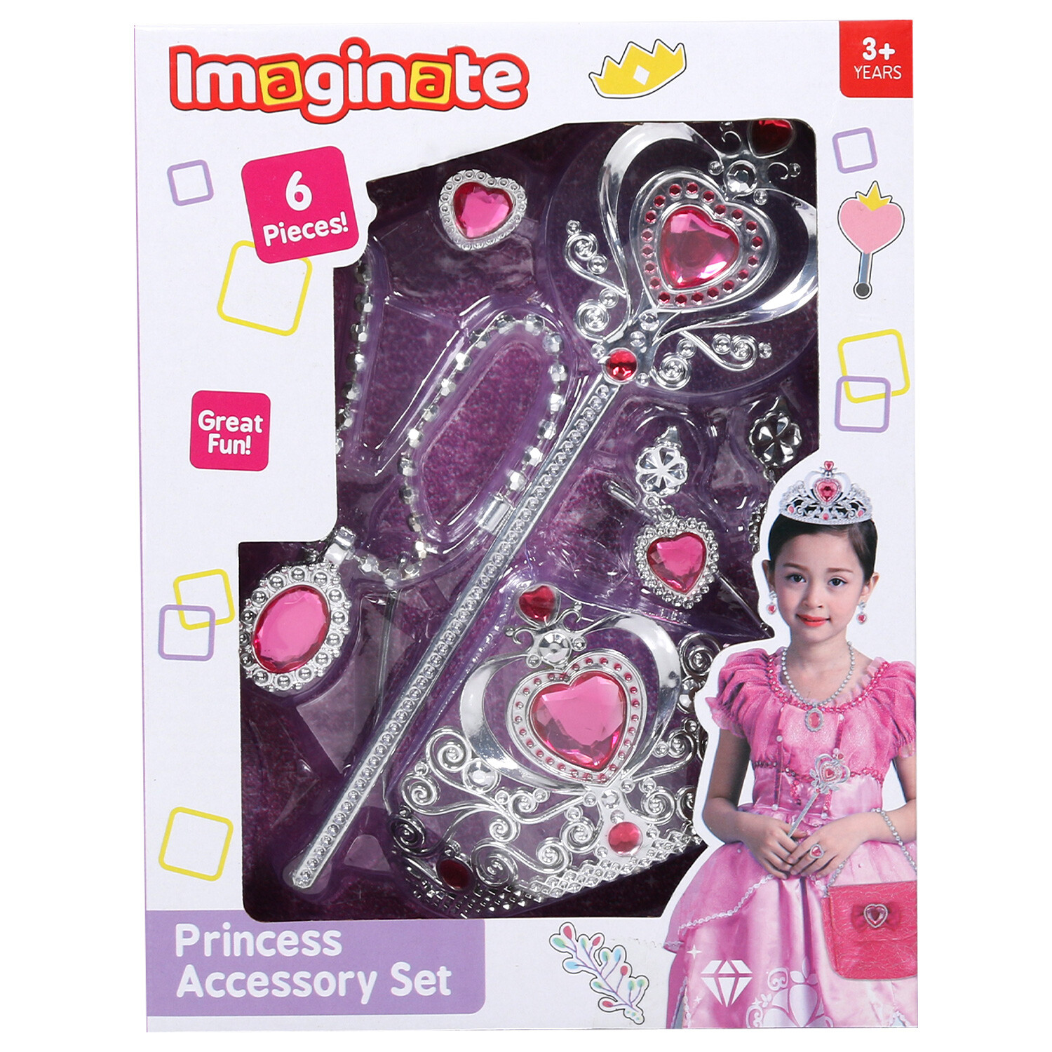 Imaginate 6-Piece Princess Accessory Set - Pink Image