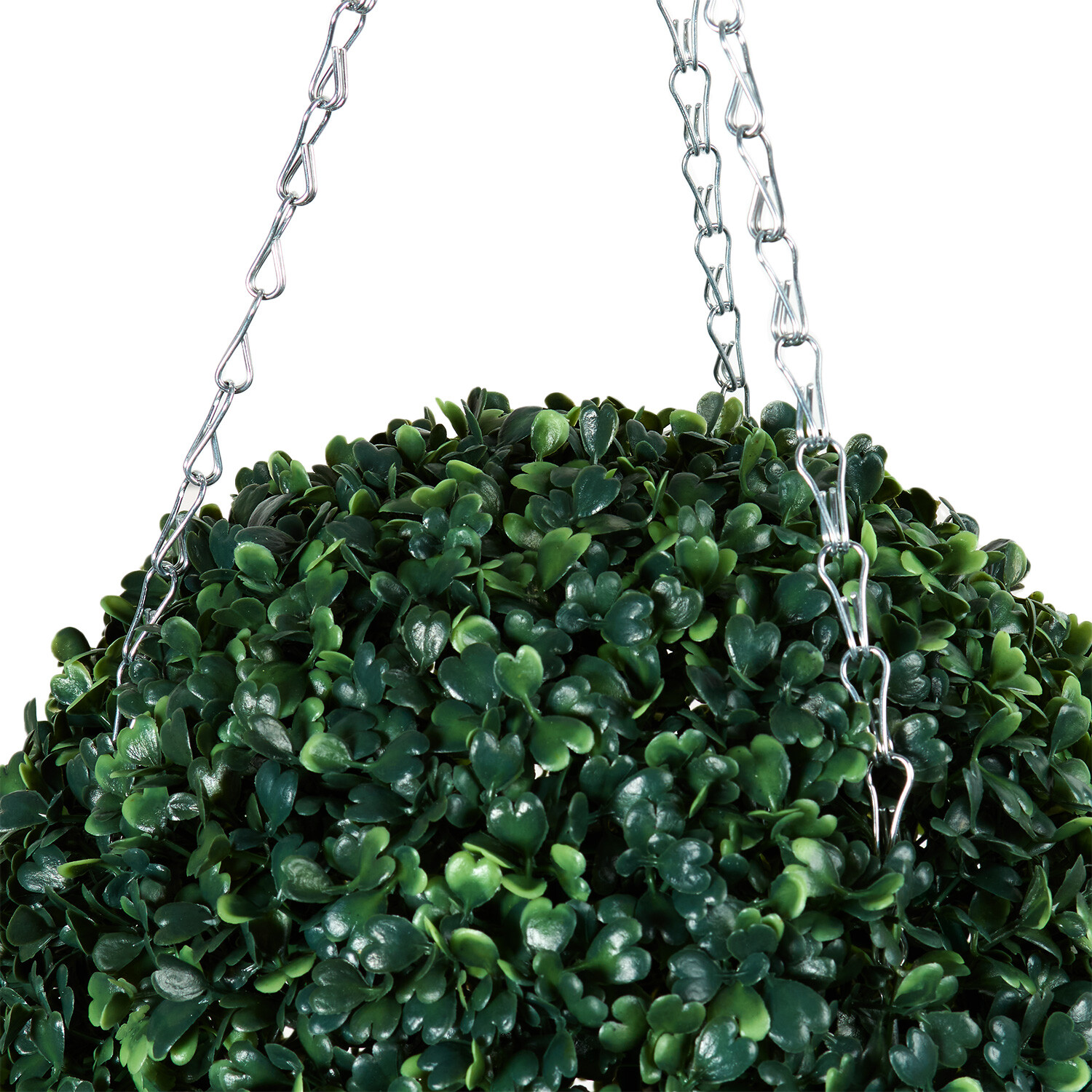Boxwood Ball with Chain 25cm - Green Image 2