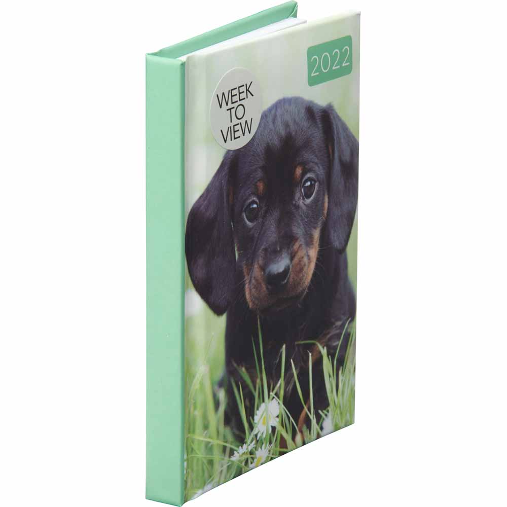 Wilko Pocket Diary Puppies Week To View Image 2