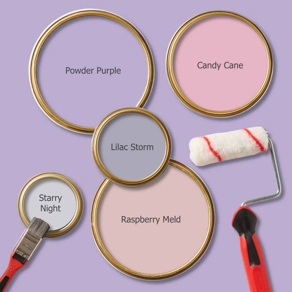 Wilko Tough & Washable Powder Purple Matt Emulsion Paint 2.5L Image 6