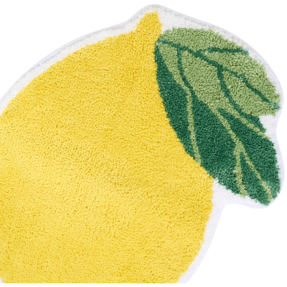 Lemon Bath Mat Yellow Image 4