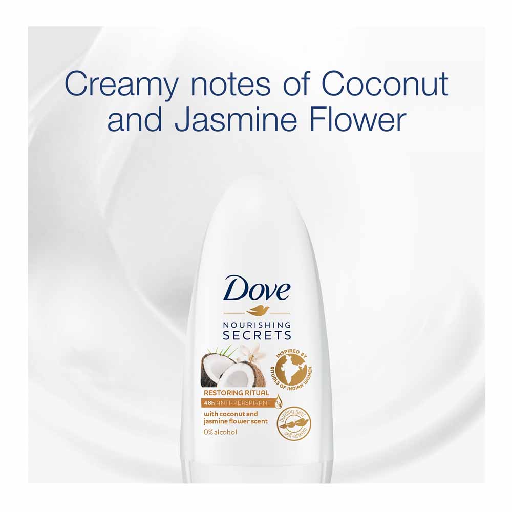Dove Coconut & Jasmine Roll On 50ml Image 3