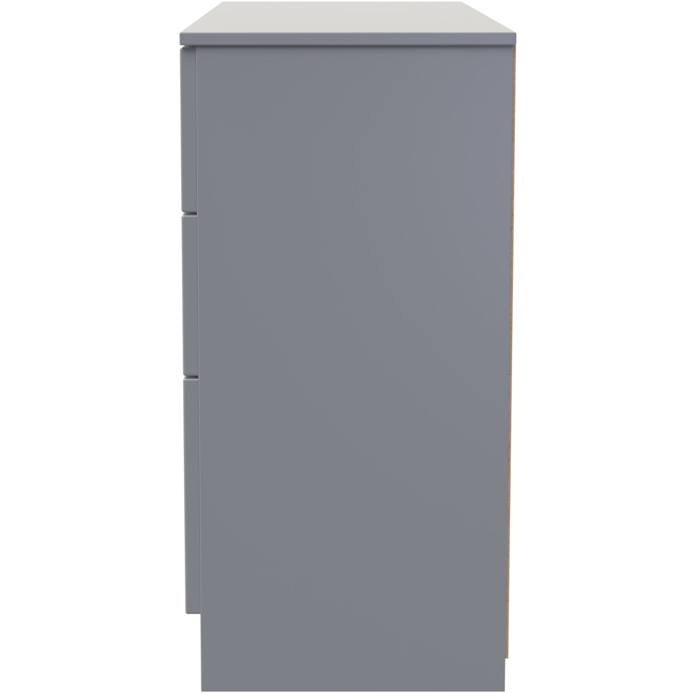 Crowndale Milan 6 Drawer Dusk Grey Wide Chest of Drawers Ready Assembled Image 3