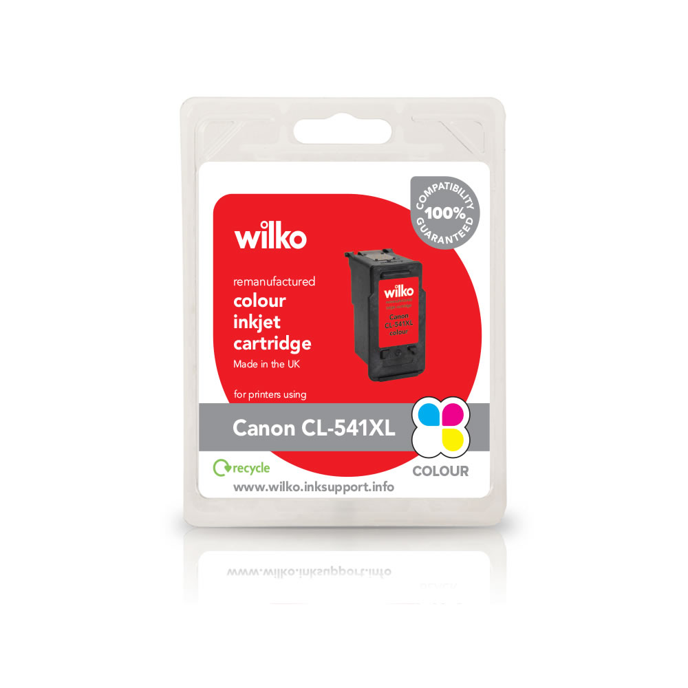 Wilko Remanufactured Canon CL-541XL Colour Inkjet Cartridge Image 1