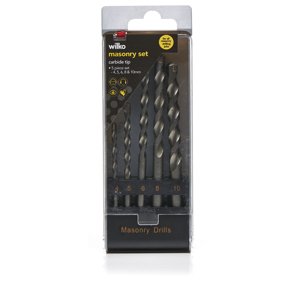 Wilko Masonry Drill Bit Set 5piece Wilko