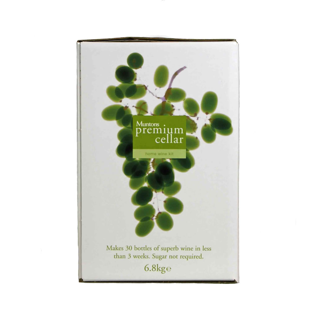 Muntons Premium Cellar White Wine Kit 6.8kg Makes 30 Bottles Wilko