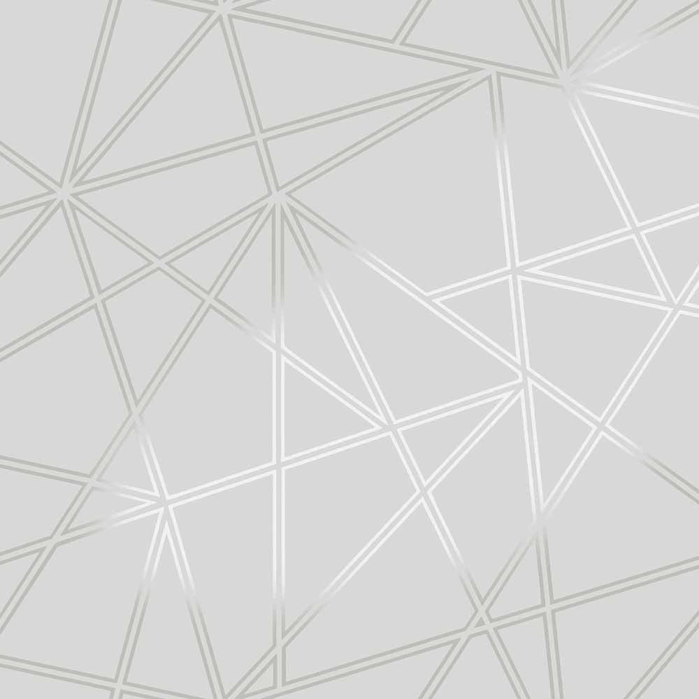 Holden Decor Palladium Geometric Apex Metallic Grey Wallpaper Image 1
