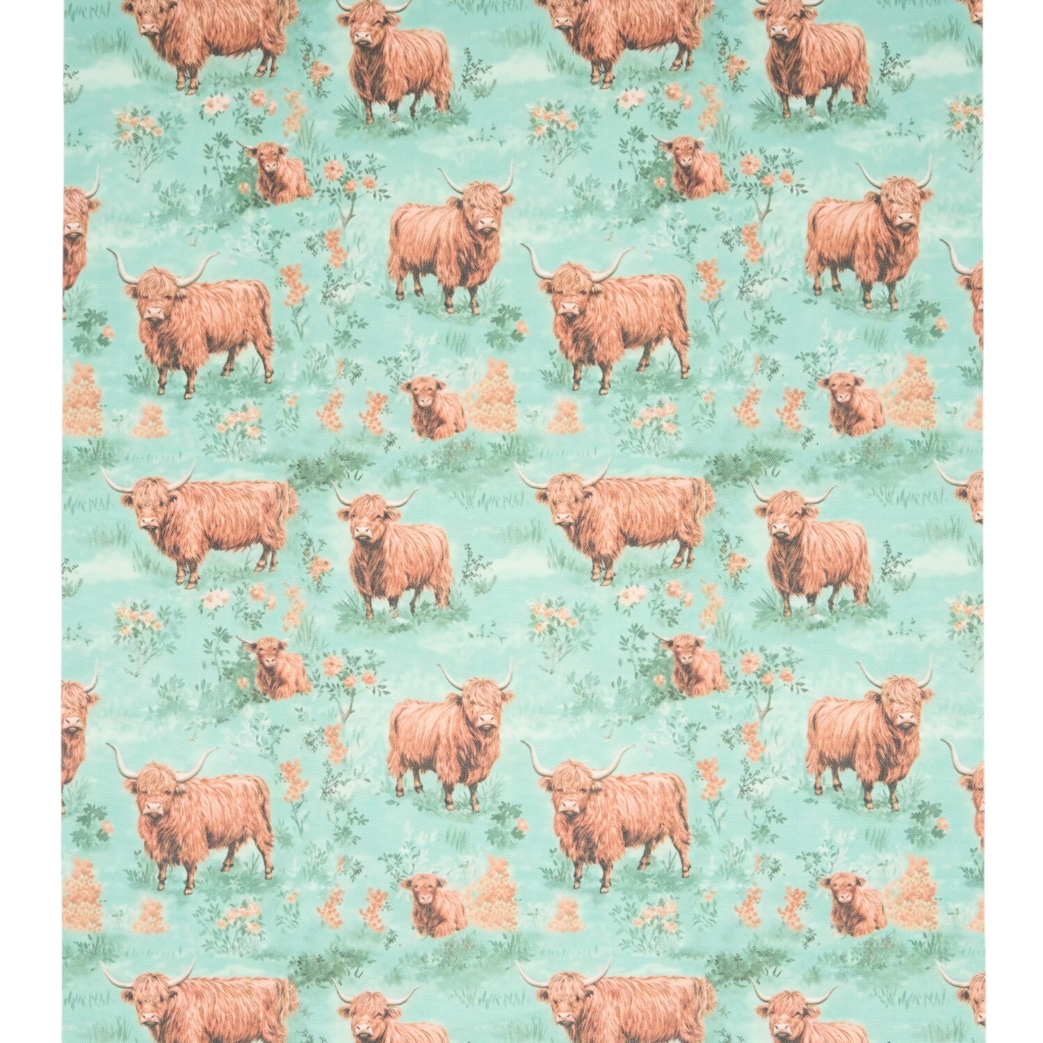 Highland Cow Fabric Roll Image 6