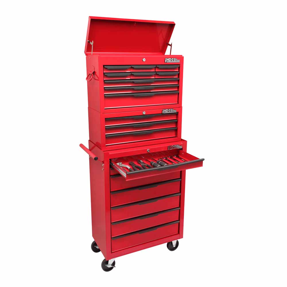 Hilka HD 19 Drawer BBS Tool Chest and Cabinet Set Image 3