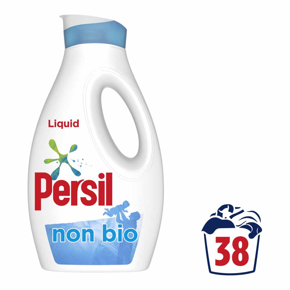 Persil Non Bio Liquid Detergent 38 Washes 1.026L Image 1