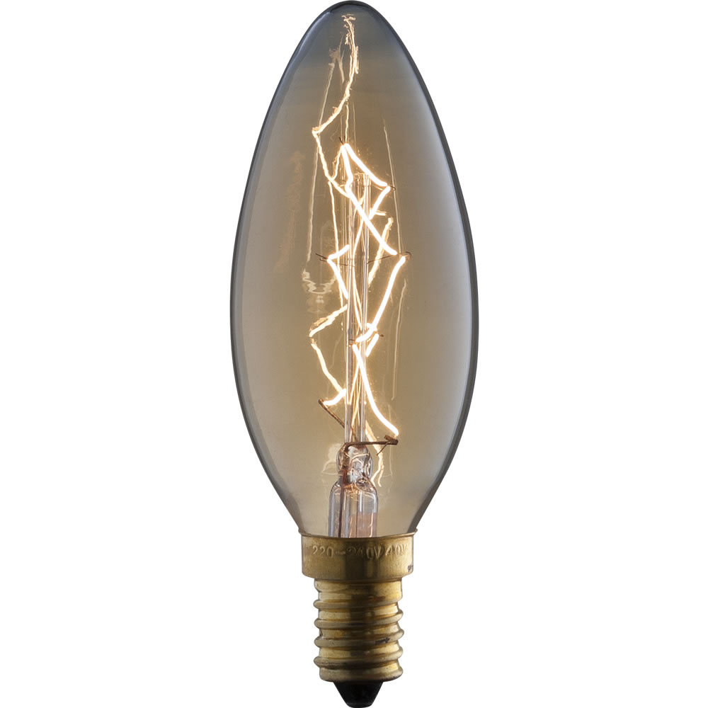 TCP Rustic Candle Bulb 40W SES 1pk Image 1