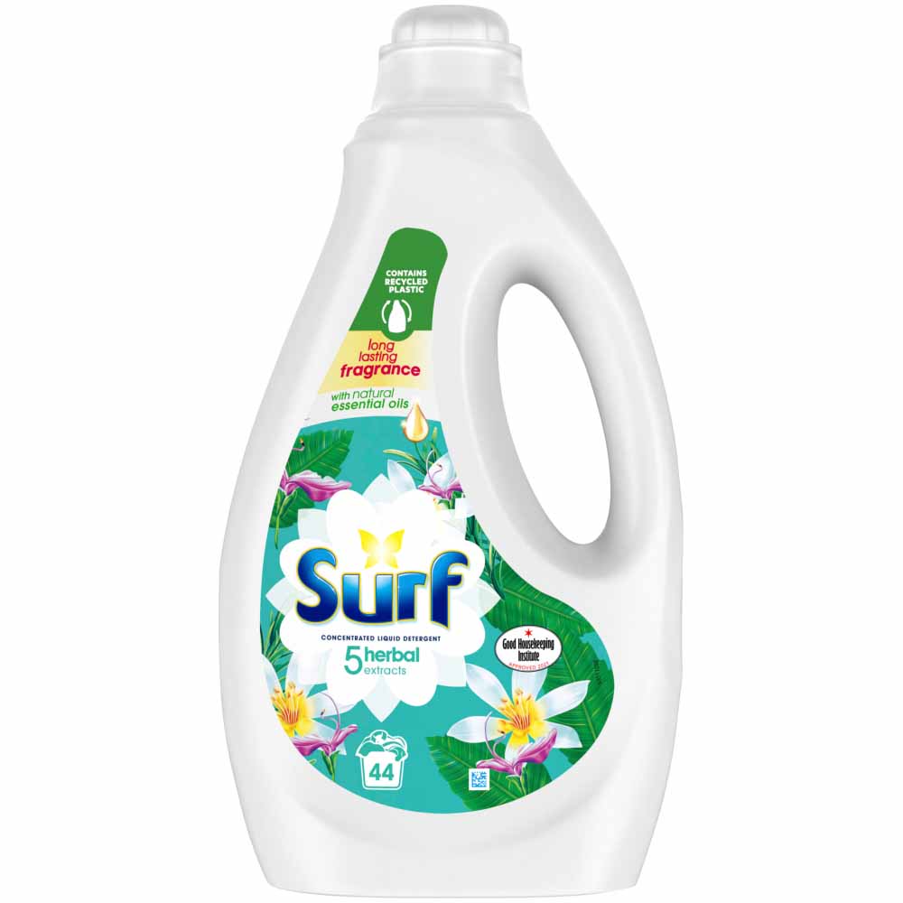 Surf Herbal Extracts Concentrated Liquid Laundry Detergent 44 Washes 1.188L Image 1