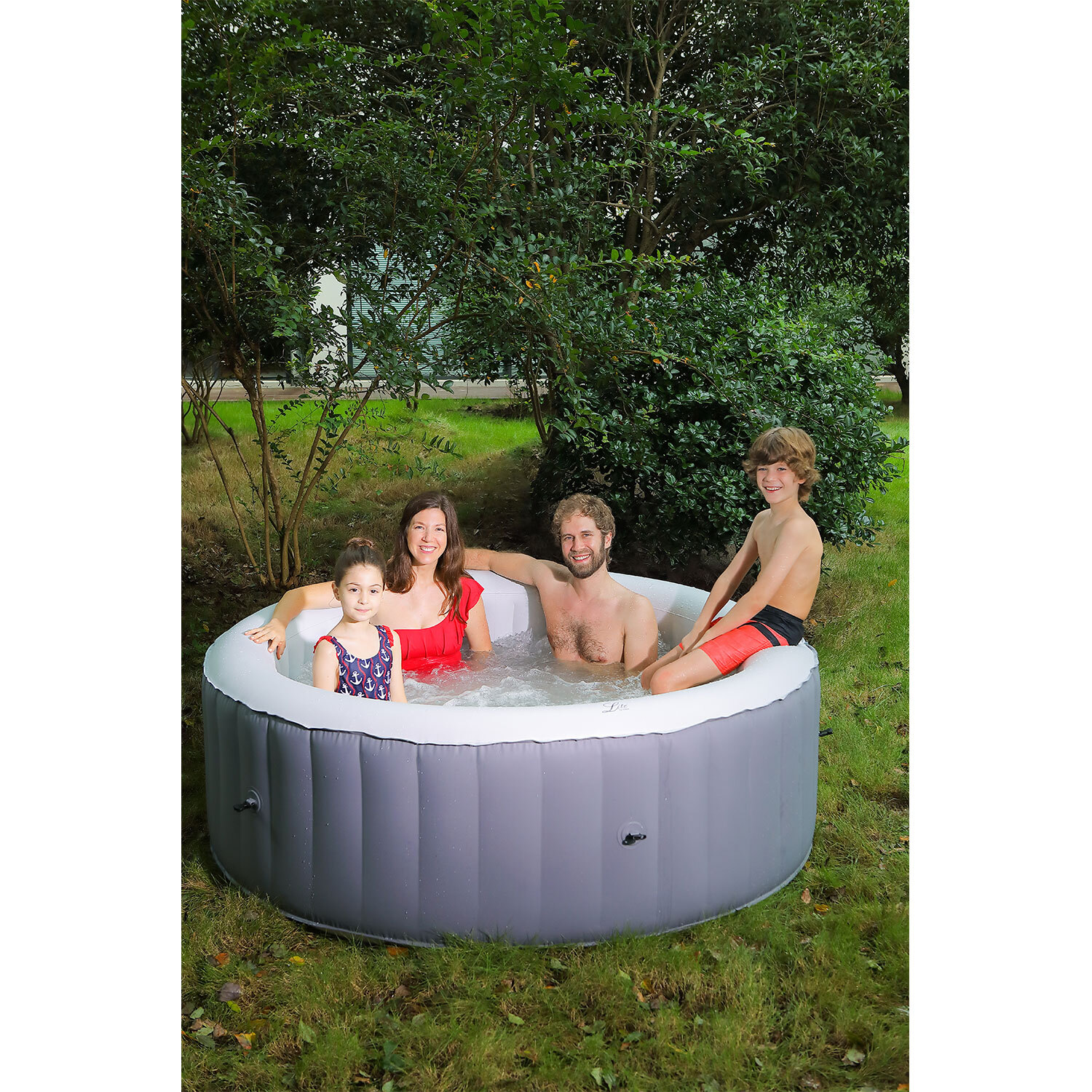Mspa Lite Hot Tub - Grey / 6 / Round Image 4